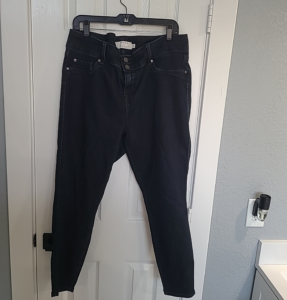 torrid Dark Blue High-Rise Skinny Jegging